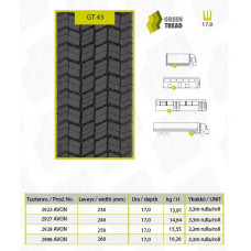 GT 265/70R19,5 GT43 MICH1 atjaunota riepa M+S