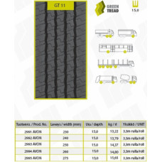 GT 275/70R22,5 GT11W MICH1 Retreaded