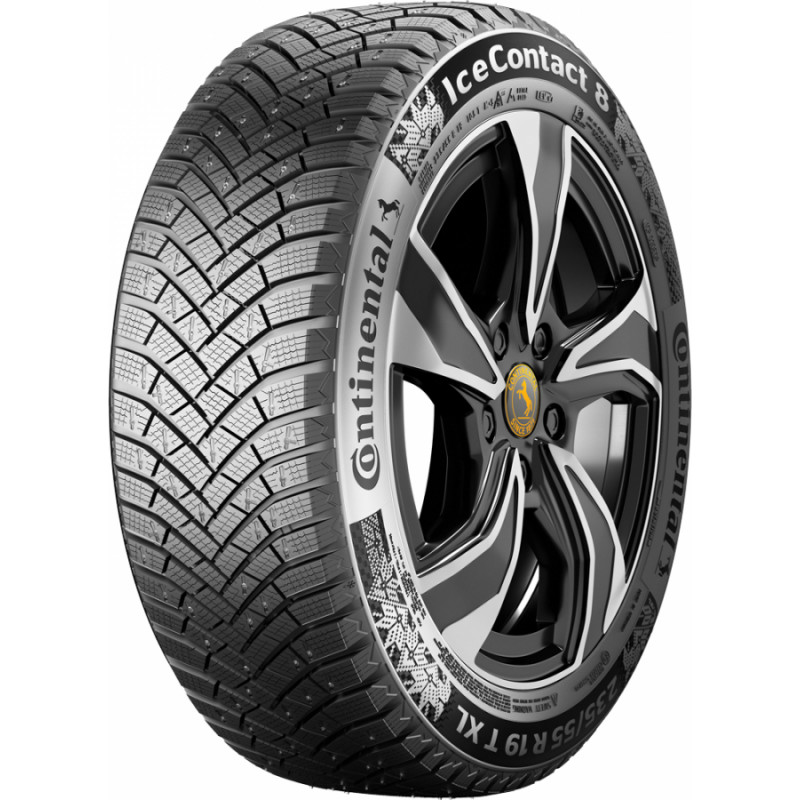 Continental 225/60R18 CONTINENTAL ICECONTACT 8 104T XL FR Studded 3PMSF IceGrip M+S